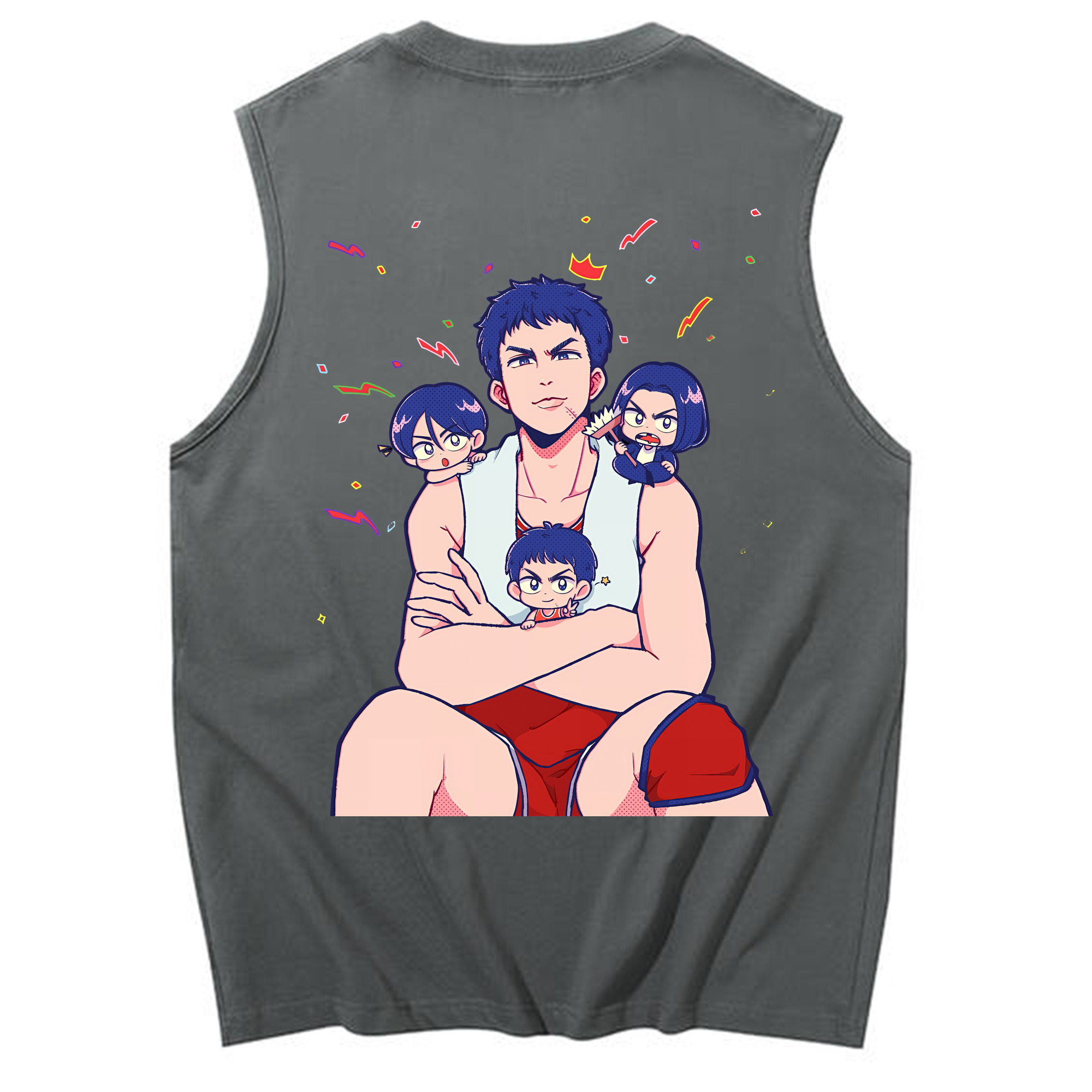 （画像用） SLAM DUNK／スラムダンク コットン100％タンクトップ（背面プリント）